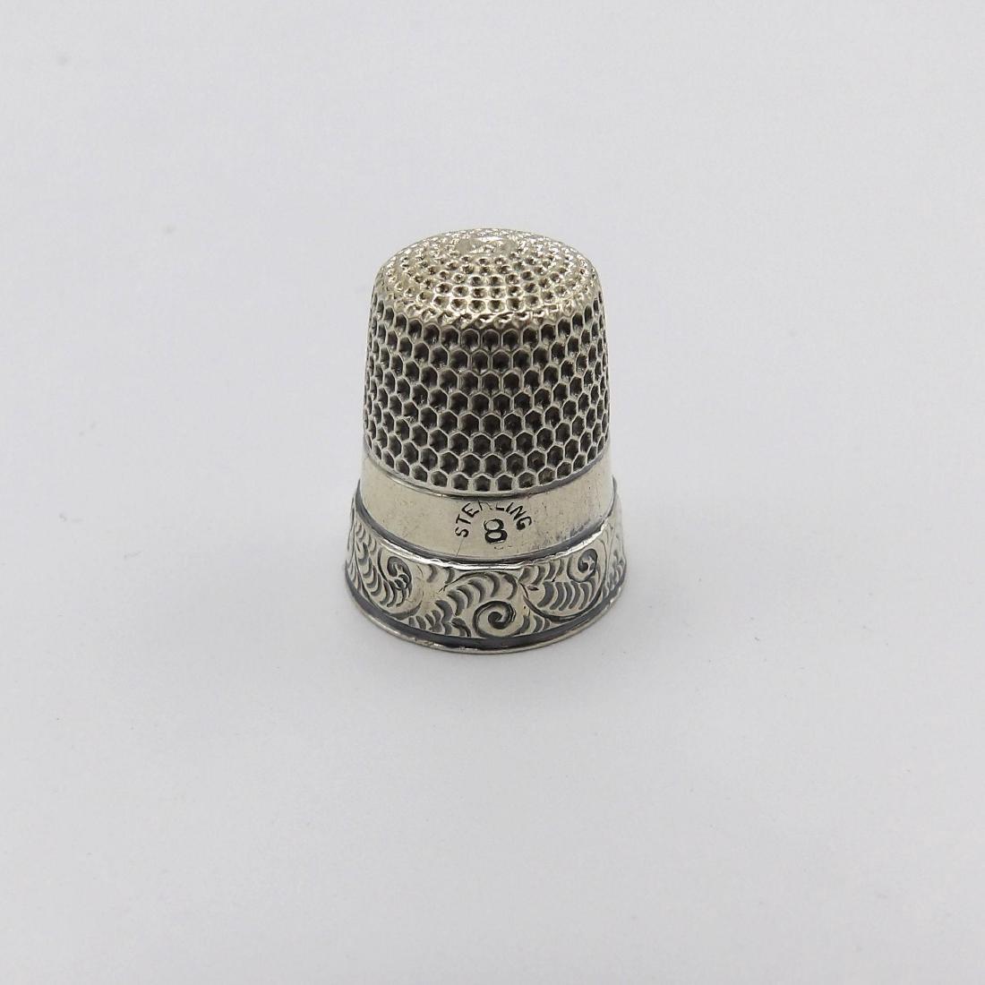 Victorian Sterling Silver Thimble, 1880s (1 of 4)