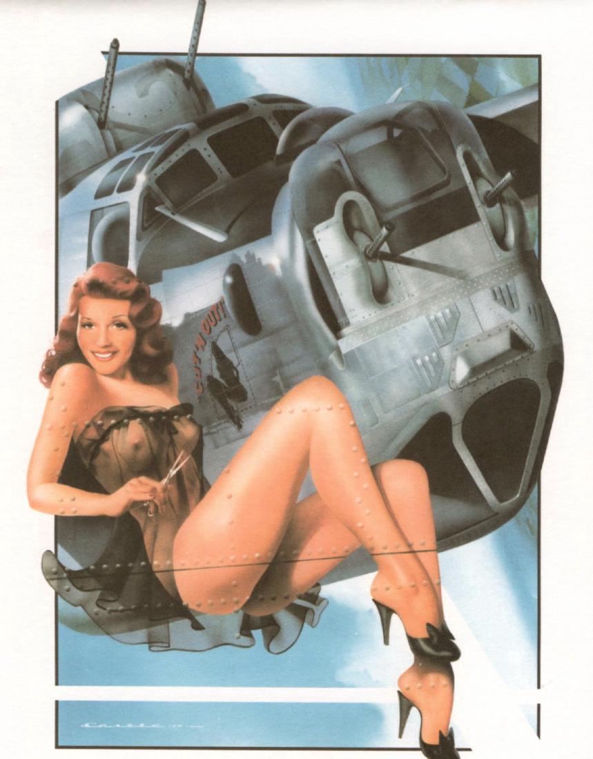 WWII Nose Art Pin-Up Rita Hayworth B52 Bomber Ltd Ed - May 28, 2017 |  Jasper52 in NY