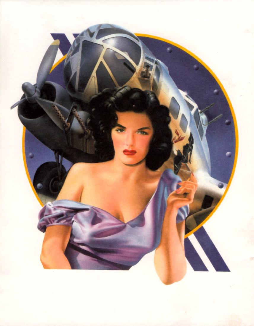 WWII Nose Art Pin Up Jane Russell Ltd Ed Litho (1 of 1)