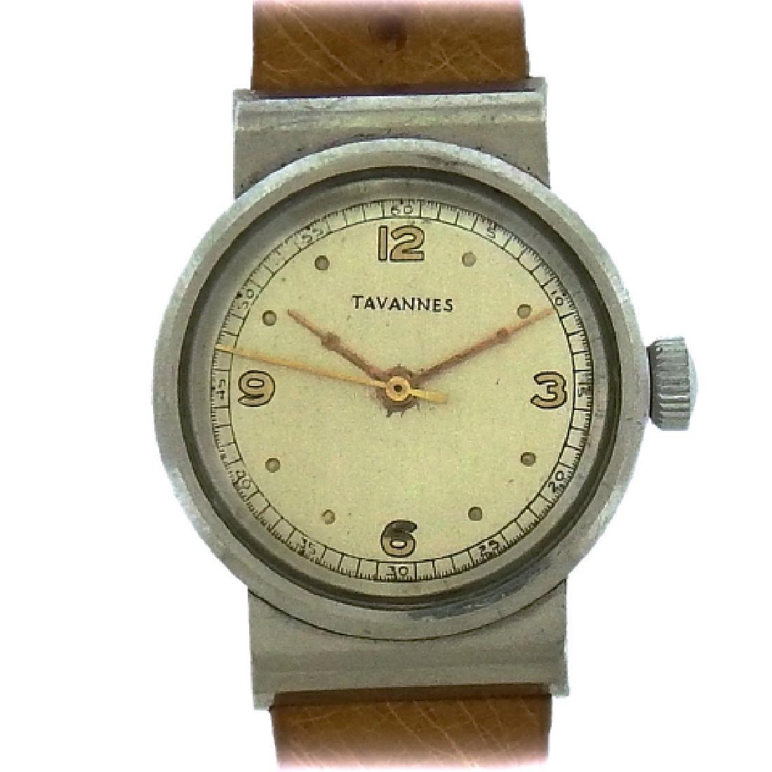 Tavannes Stainless Steel Art Deco Watch (1 of 3)