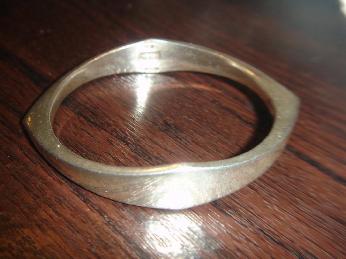 Ga Denmark Danish Modernist Sterling Bangle Bracelet (1 of 3)