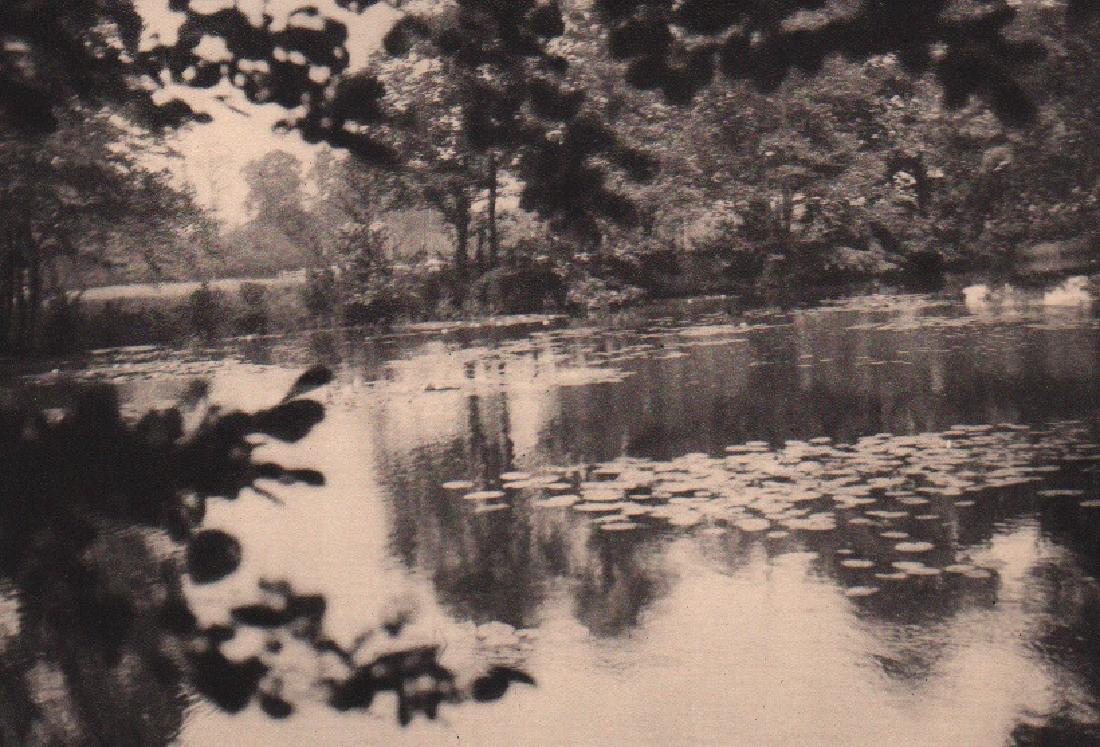 GERMAINE KRULL - French Countryside - Water Lillies: Artist: GERMAINE KRULL - Our Featured Photographer Print Title: French Countryside - Water Lillies Medium: Sheet-Fed Gravure Printed in 1930 in Paris (unnumbered of 1000 copies) Image size (inches) ap