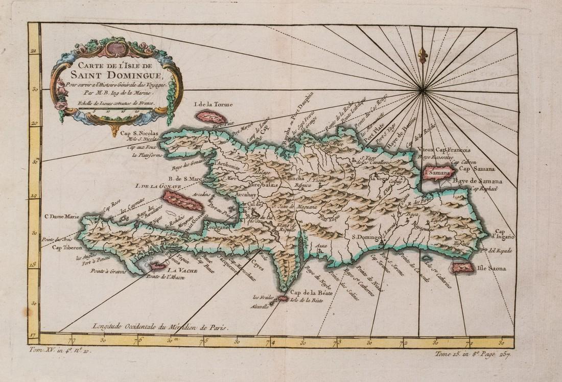 Bellin: Hispaniola Dominican Republic & Haiti, 1780 (1 of 1)