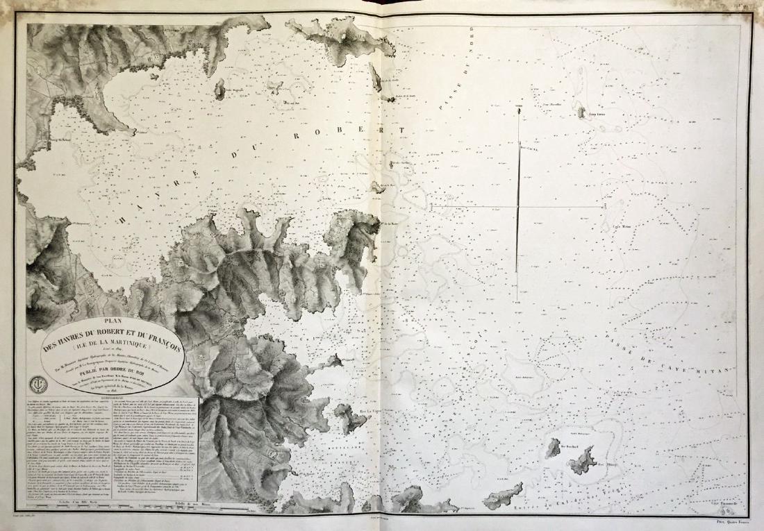 Dépôt de la Marine: Chart of Martinique Harbors, 1828 (1 of 1)
