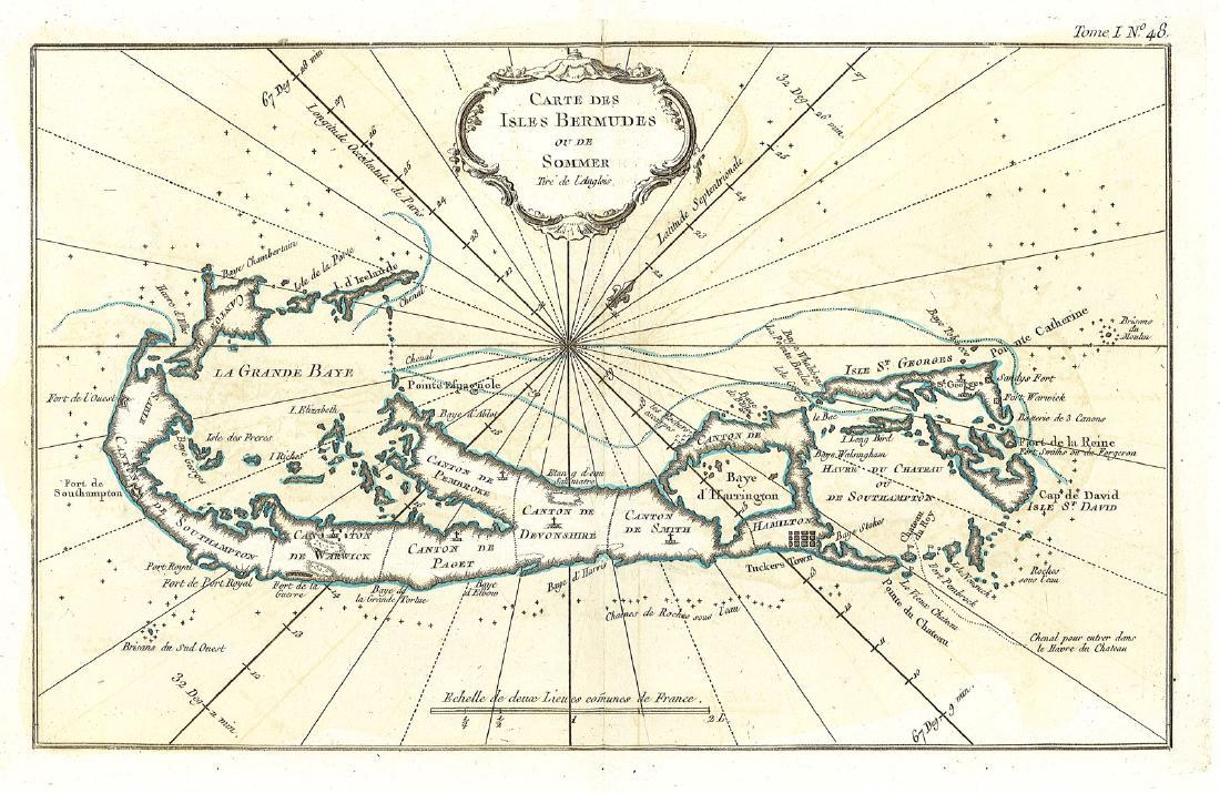Bellin: Carte des Isles Bermudes ou de Sommer, 1764 (1 of 1)