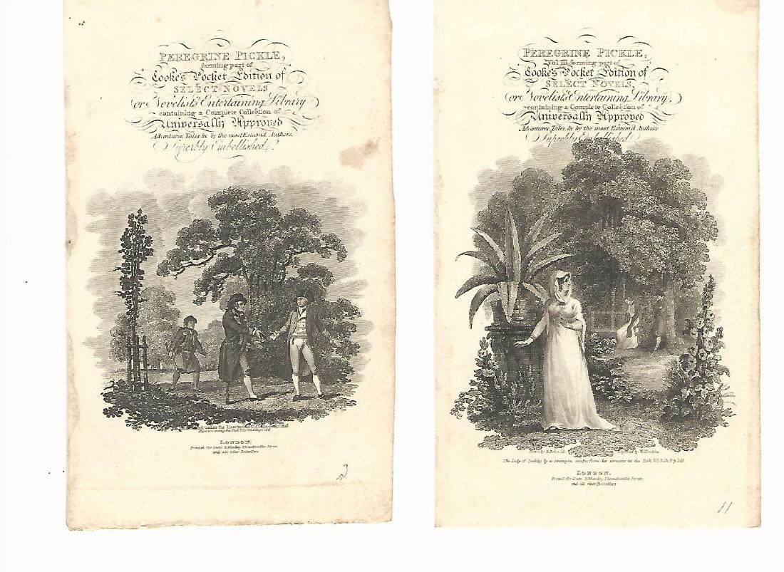 c1820 Engraved Title Leaves Perregrine Pickle (1 of 1)