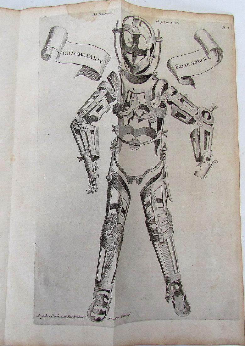 1723 Antique Leather Illus. Medical Folio Chirurgery (1 of 9)