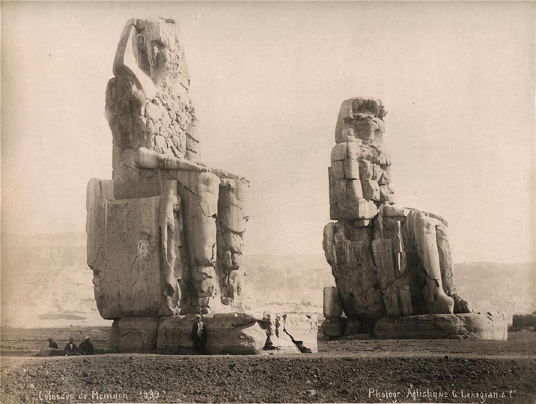 Vintage Albumen Photo by G. Lekegian of Colosses De (1 of 1)