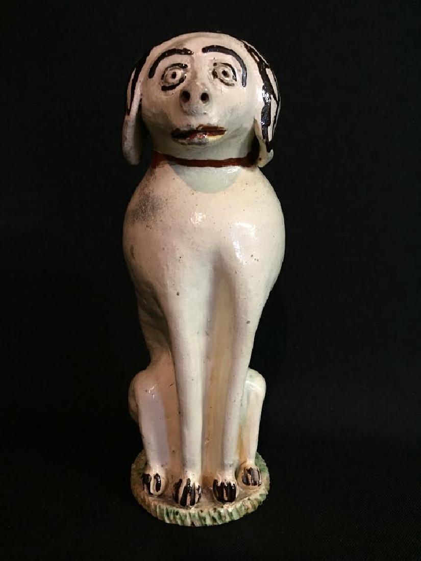 18th C. Redware Pottery Folk Art English Dog Figurine (1 of 11)