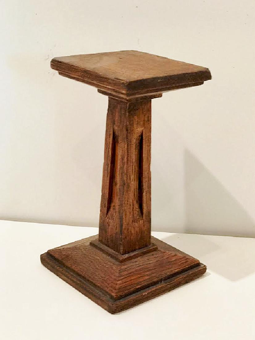 Mission Oak Miniature Pedestal (1 of 5)