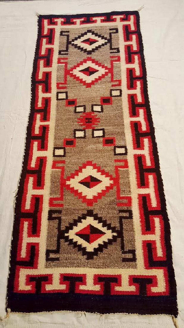 Navajo Ganado Woven Runner ca 1940's (1 of 2)