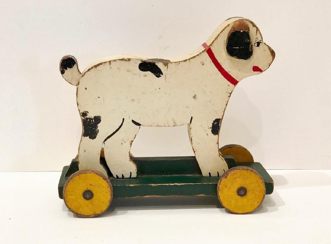 Folk Art Dog on Wheels (1 of 5)