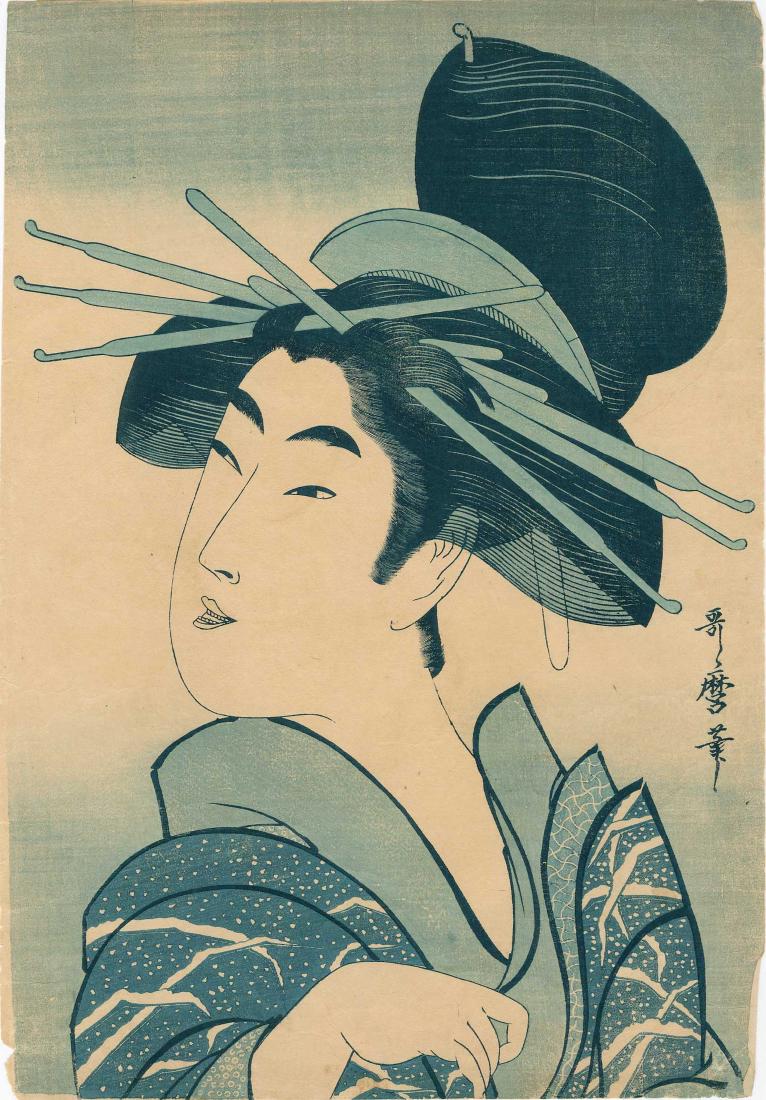 Utamaro Kitagawa: Happy Courtesan (1 of 2)