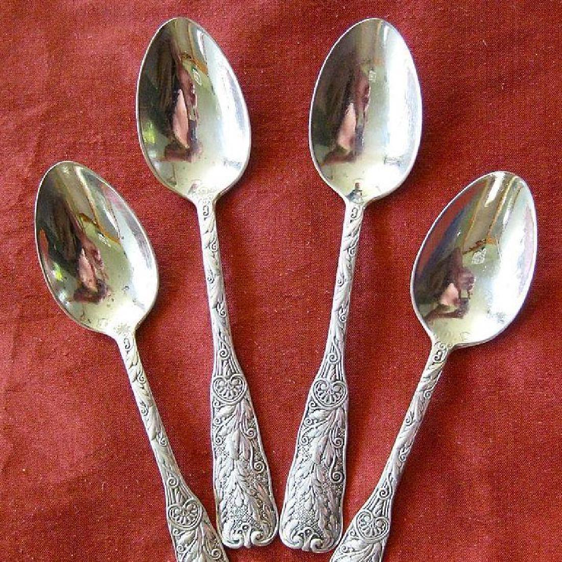 Gorham St Cloud Demitasse Sterling Sliver Spoons, 1885 (1 of 4)