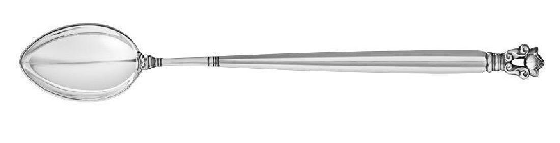 George Jensen Sterling Silver Acorn Ice Tea Spoon (1 of 1)