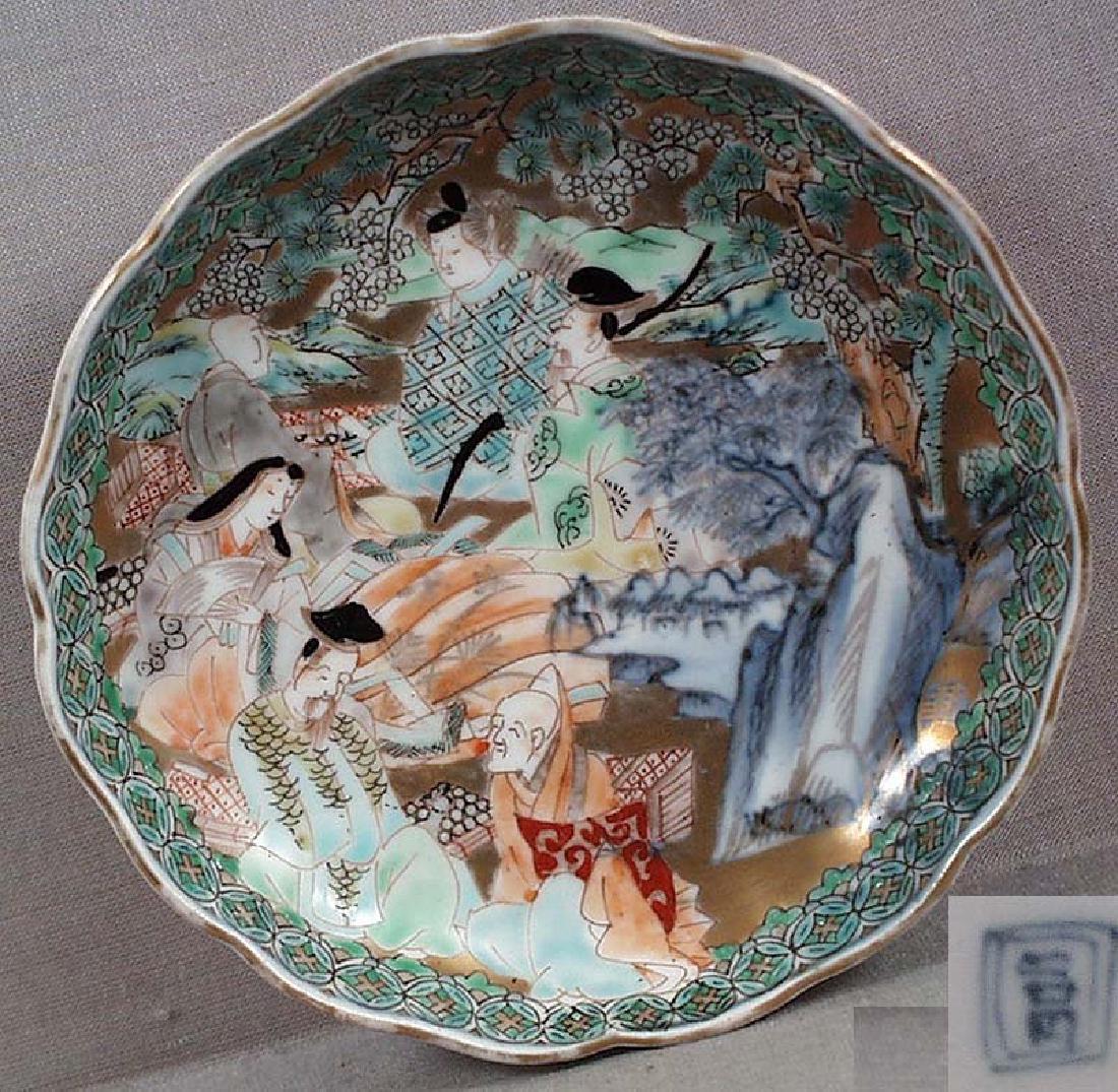 Japanese Porcelain Imari Plate 6 Poets, 19th C (1 of 5)