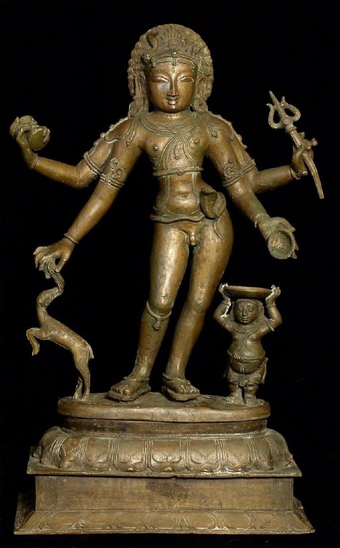 Elegant Antique Indian Hindu Bronze Statue (1 of 10)