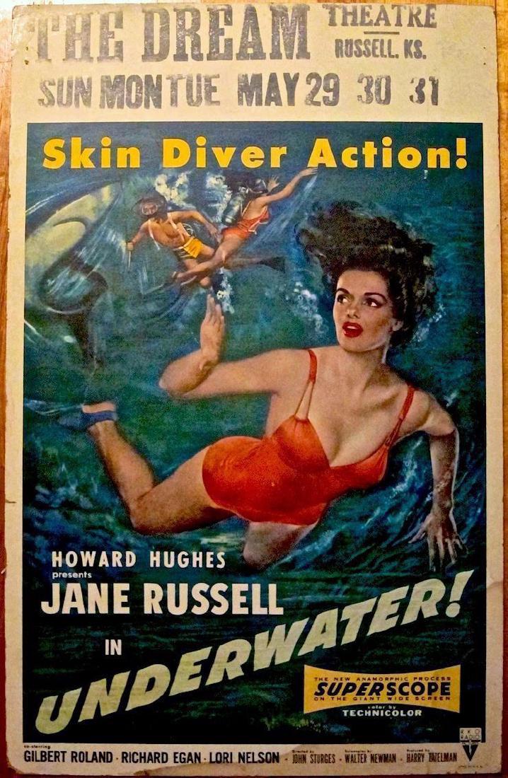 Underwater '55 Poster Howard Hughes & Jane Russell (1 of 1)