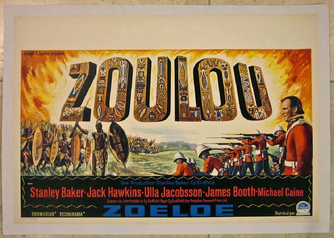 Zulu Original 1964 Belgian Lb Poster (1 of 1)