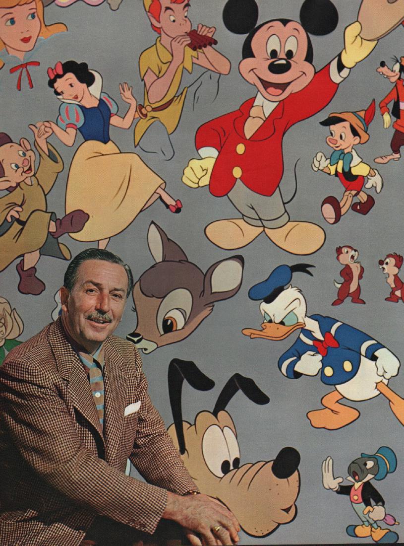 ALFRED EISENSTAEDT - Walt Disney and Friends: Artist: ALFRED EISENSTAEDT Print Title: Walt Disney and Friends Printing Date: 1966 Medium: Sheet-fed Gravure Printed in Switzerland Image Size: 9" x 12" Alfred Eisenstaedt (1898 – 1995) was a Germa