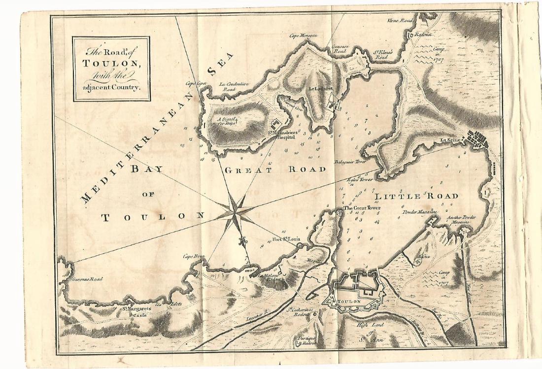 Map Plan of Roads of Toulon, 1759 (1 of 1)