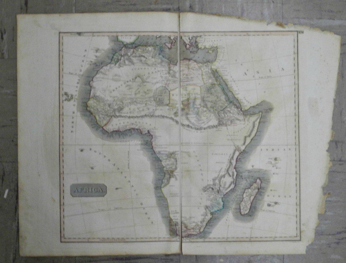 John Thomson: Map of Africa, 1817: Map: Africa. Publication Date: 1817 Authors: JOHN THOMSON, JUNR. & CO., THOMSON, JOHN & CO. Publisher: JOHN THOMSON, JUNR. & CO. 1817 EDINBURGH Size: Double Folio – 18.25 H x 20.30 W Inches No.38 fr