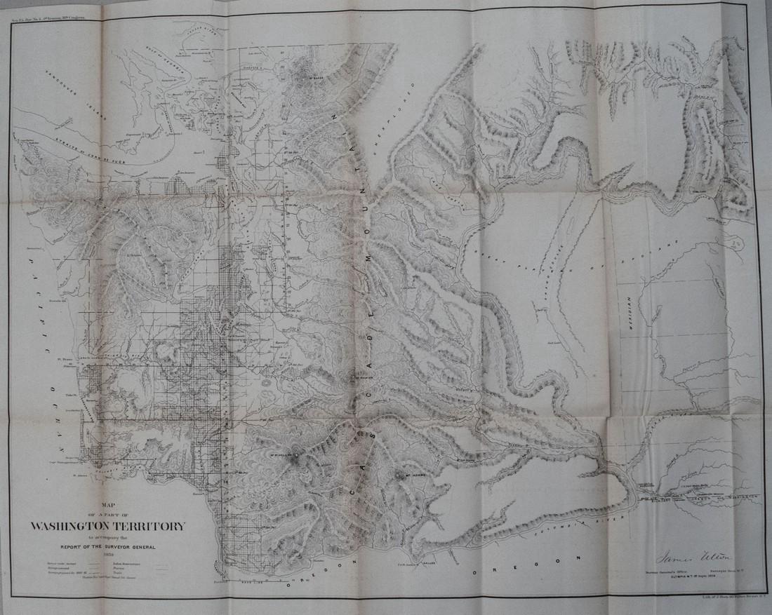 Map of Washington Territory, 1859 (1 of 1)