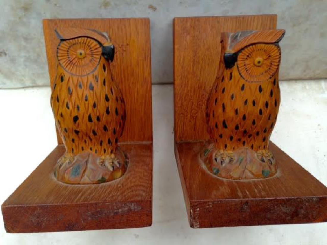 Wooden Owl Bookends (1 of 7)