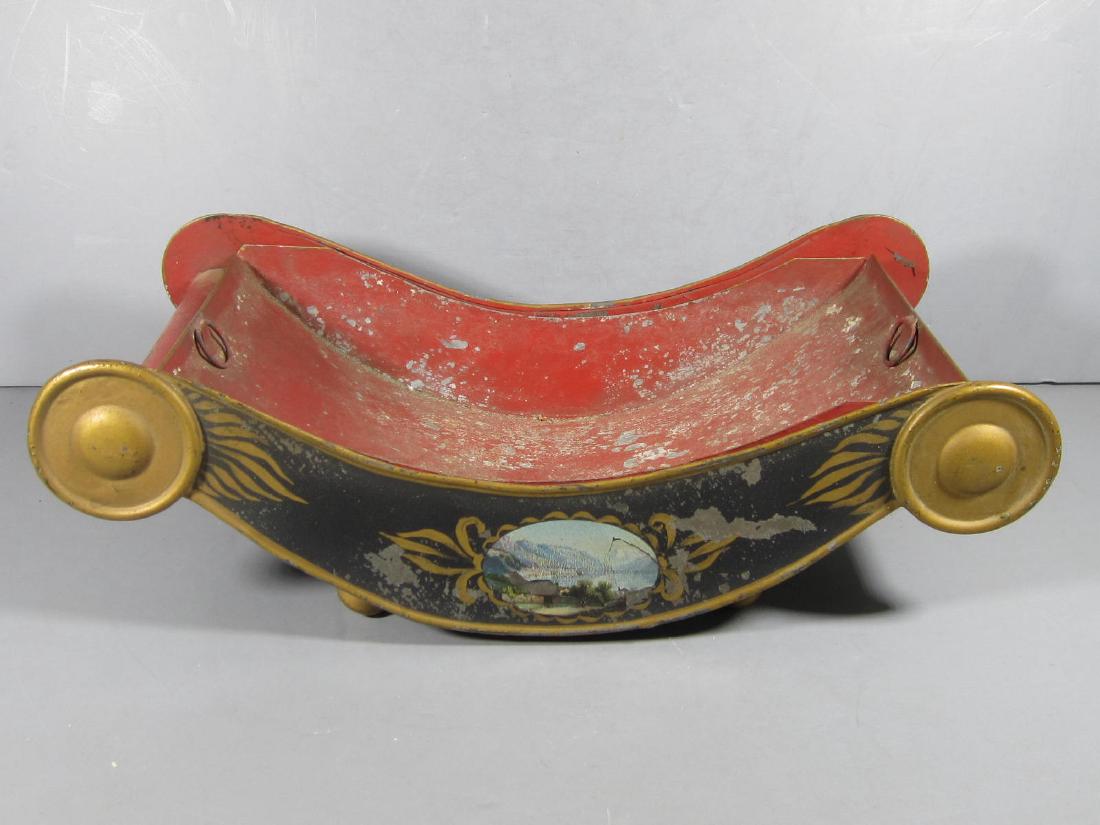 Tole Painted Cheese Wheel Holder (1 of 7)