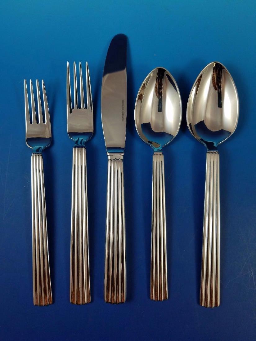 Georg Jensen Bernadotte Set of 8 Five Pc Place Settings (1 of 5)