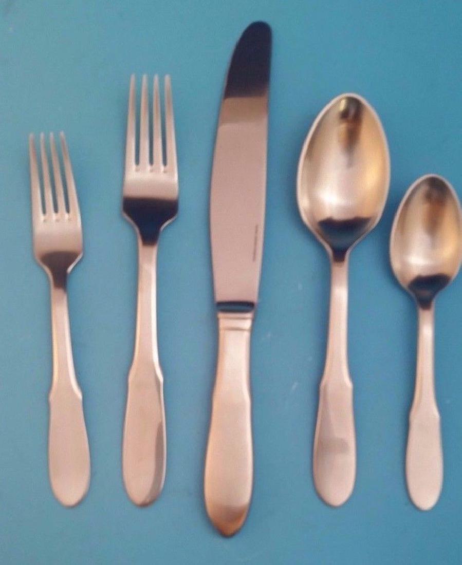 Georg Jensen Mitra Set of 8 Five Piece Place Settings (1 of 5)