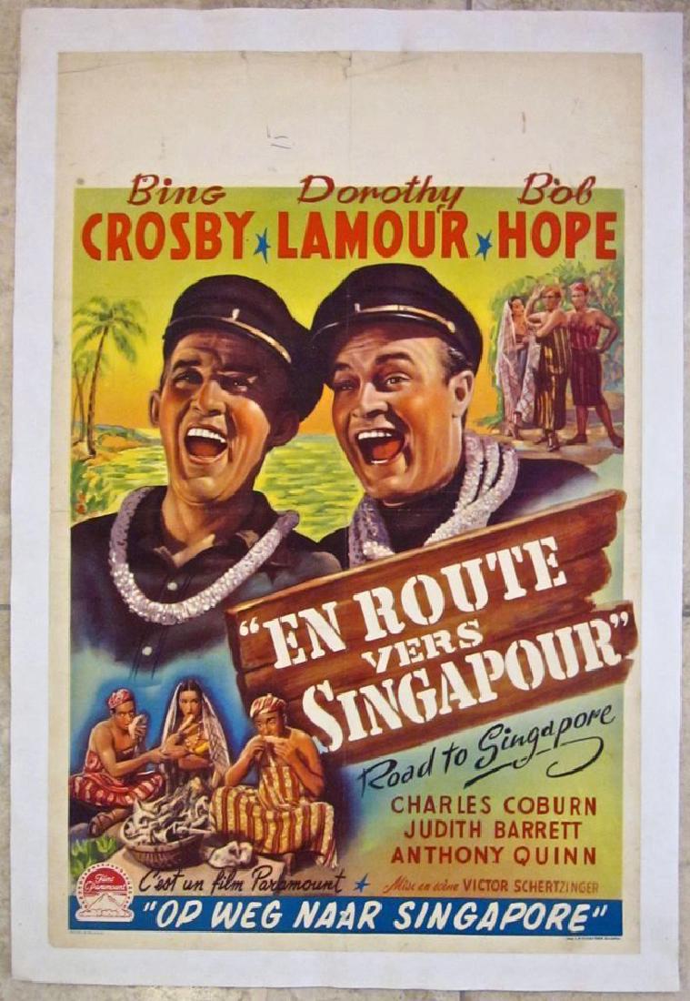 Road to Singapore 1940 Lb Belgian Poster (1 of 1)