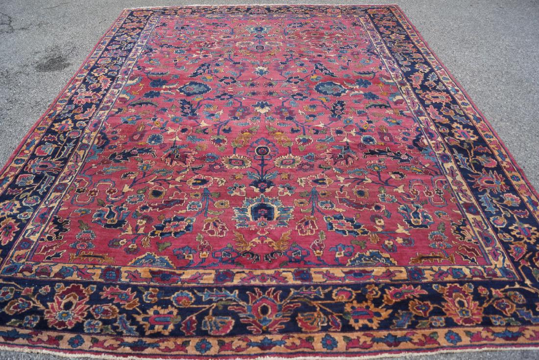 Antique Persian Sarouk Mohajeran Wool Rug 9'x12' (1 of 10)