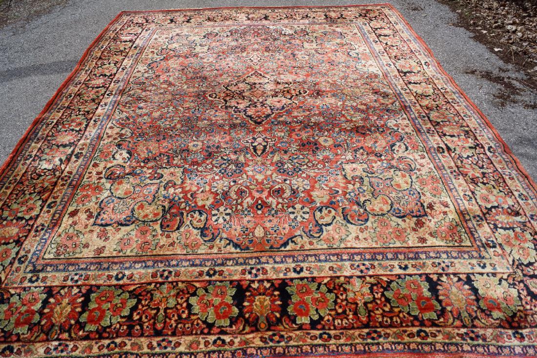 Antique Persian Iran Qazvin Wool Rug 9'x12' (1 of 10)