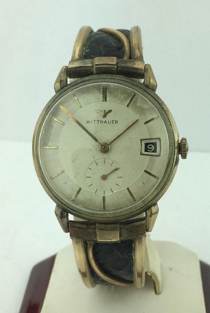 Wittnauer 10k Rgp Wind up Date Watch: wittnauer 10k rgp wind up date watch, unique band condition: see pictures for cosmetic condition. Watch is functional display: analog movement: mechanical (hand-winding) brand: wittnauer gender: men's