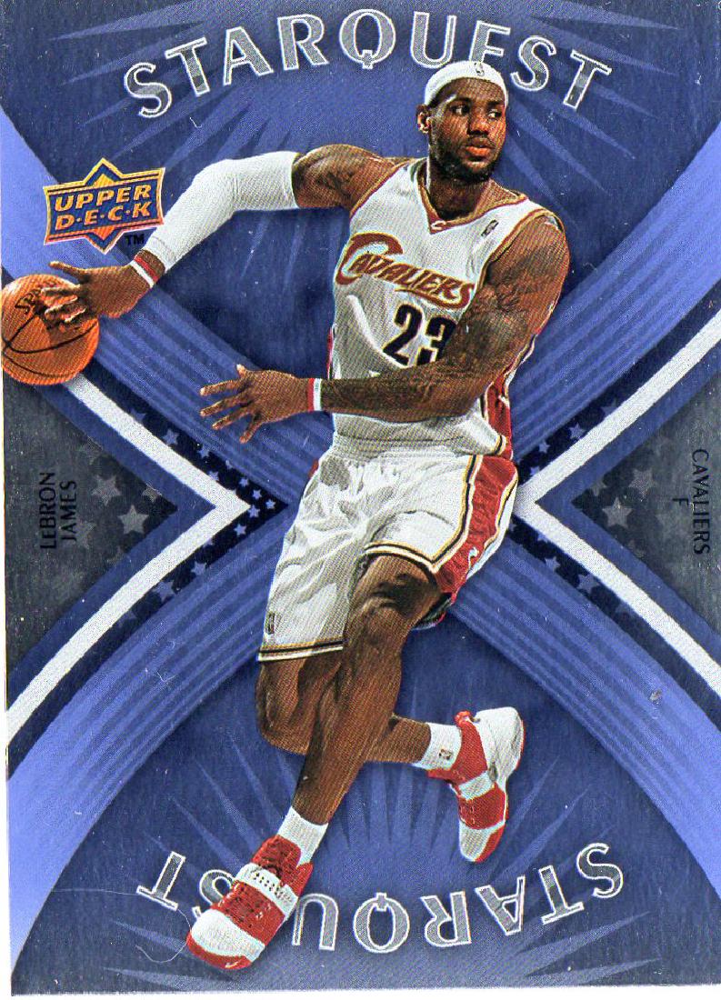 2008-09 Upper Deck Starquest LeBron James Cyan Rare (1 of 2)
