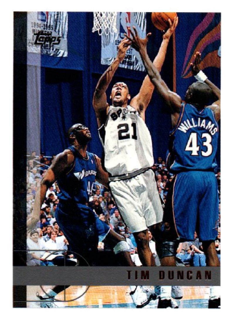 1997-98 Topps Tim Duncan Rookie Card San Antonio Spurs (1 of 2)