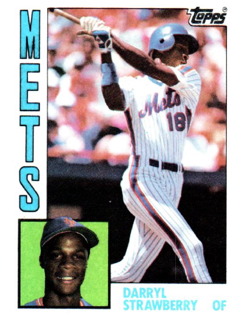 1984 Topps Darryl Strawberry Rookie Card New York Mets (1 of 2)