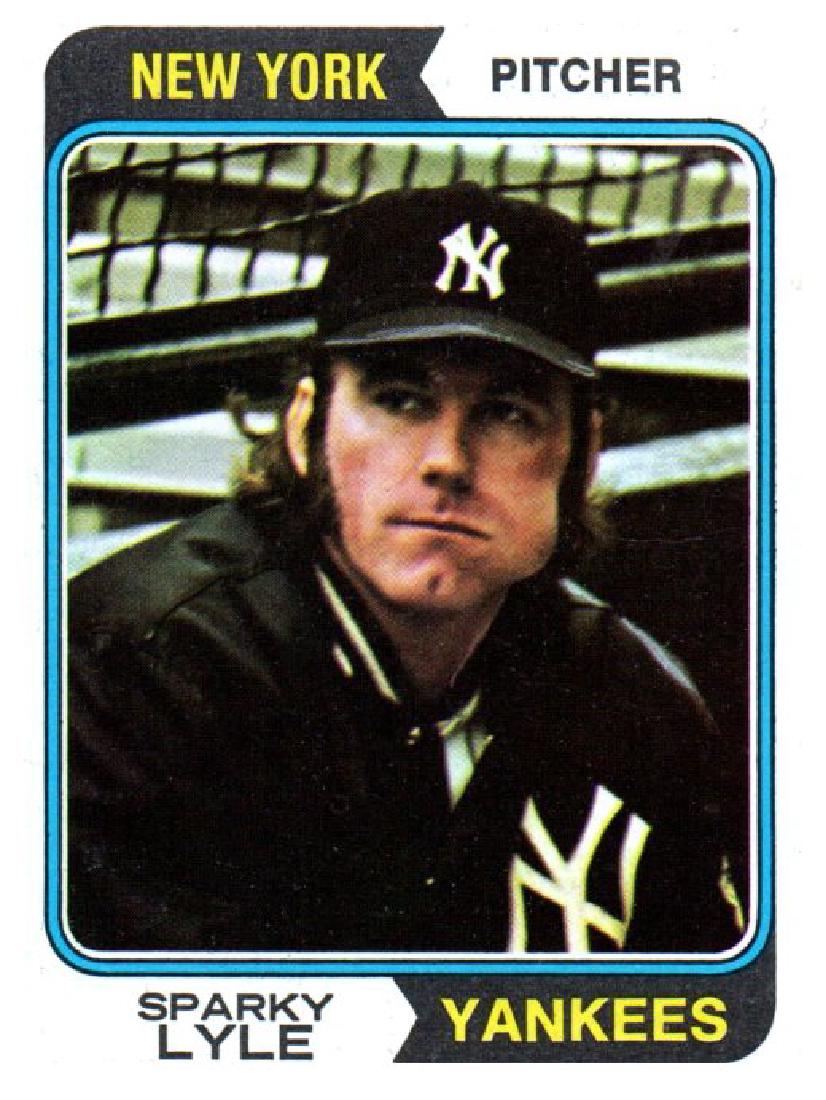 1974 Topps Sparky Lyle New York Yankees (1 of 2)