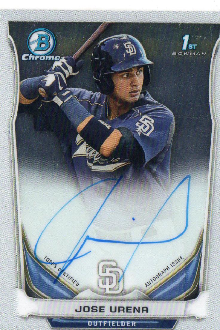 2014 Bowman Chrome Jose Urena Autograph Rookie Card San (1 of 2)
