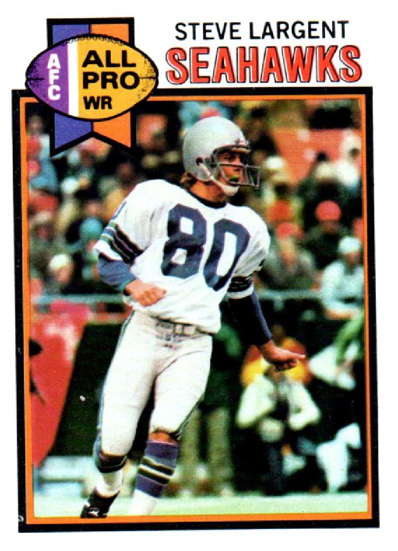 1979 Topps Steve Largent All Pro Card Seattle Seahawks (1 of 2)