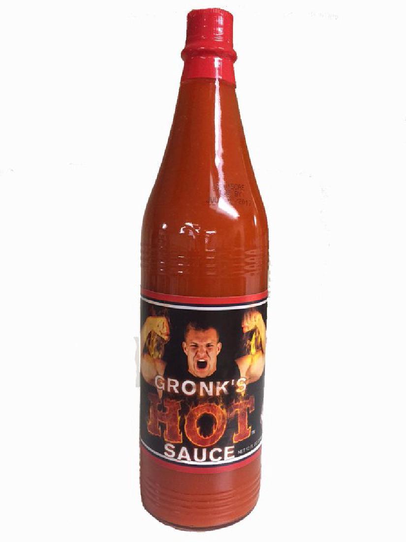 Rob Gronk Gronkowski Hot Sauce Distributed By PLB: Rob Gronk Gronkowski Hot Sauce Distributed By PLB Sports UNOPENED No Reserve: This lot starts at $1 and has no reserve as a courtesy so that collectors can determine the true market value on this auth