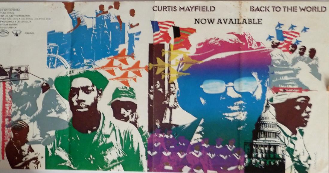 Curtis Mayfield 1973 Promo Poster Back To The World (1 of 2)