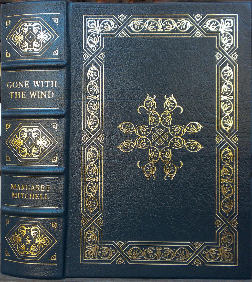 Mitchell, Margaret. Gone With The Wind: MITCHELL, Margaret. Gone With the Wind. Norwalk, Connecticut : The Easton Press, -1996. Illustrated by John Groth. Quarto, original gray leather elaborately tooled and lettered in gilt, brown silk moi