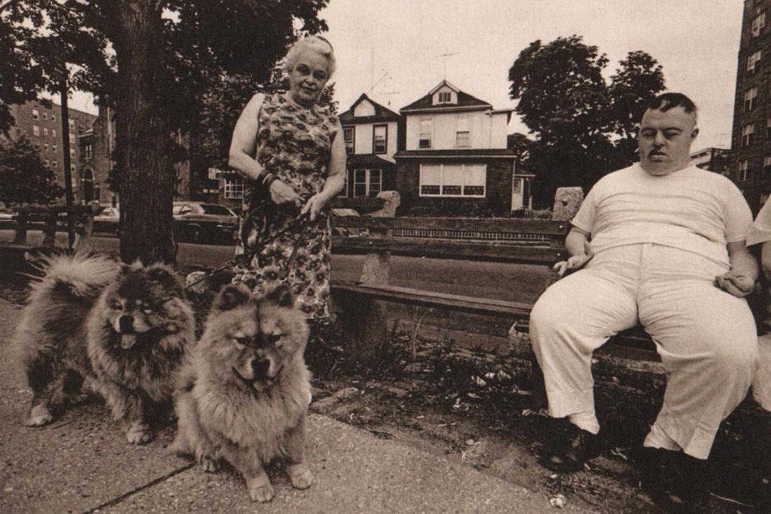 LESLIE KRIMS - Chows, 1968: Artist: LESLIE KRIMS Print Title: Chows, 1968 Printing Date: 1970 Medium: Sheet-fed Gravure Printed in the USA Image Size: 7" x 5" Leslie Robert Krims is a conceptualist photographer living in Buffalo