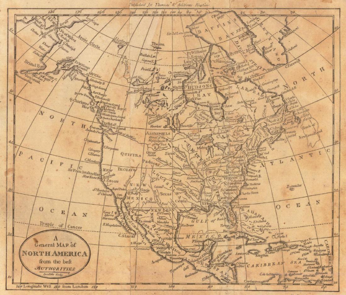 Doolittle: Map of North America, 1797 (1 of 2)