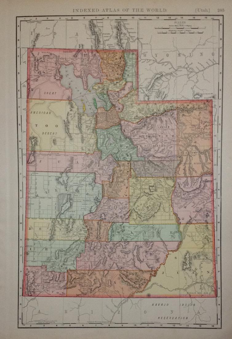 Rand, McNally & Co: Map of Utah, 1898 (1 of 1)