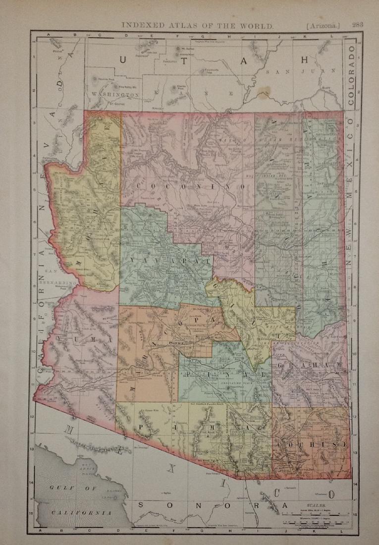 Rand, McNally & Co: Map of Arizona, 1898 (1 of 1)