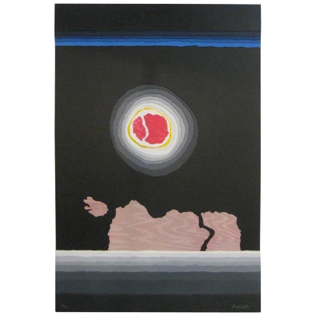 Mixed-Media Painting in Relief by Arthur Secunda (1 of 6)