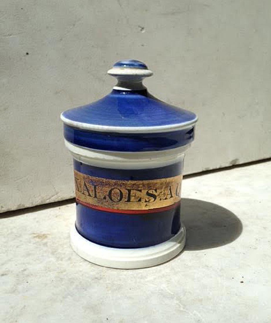 Early 19th C Creamware Apothecary Jar (1 of 9)